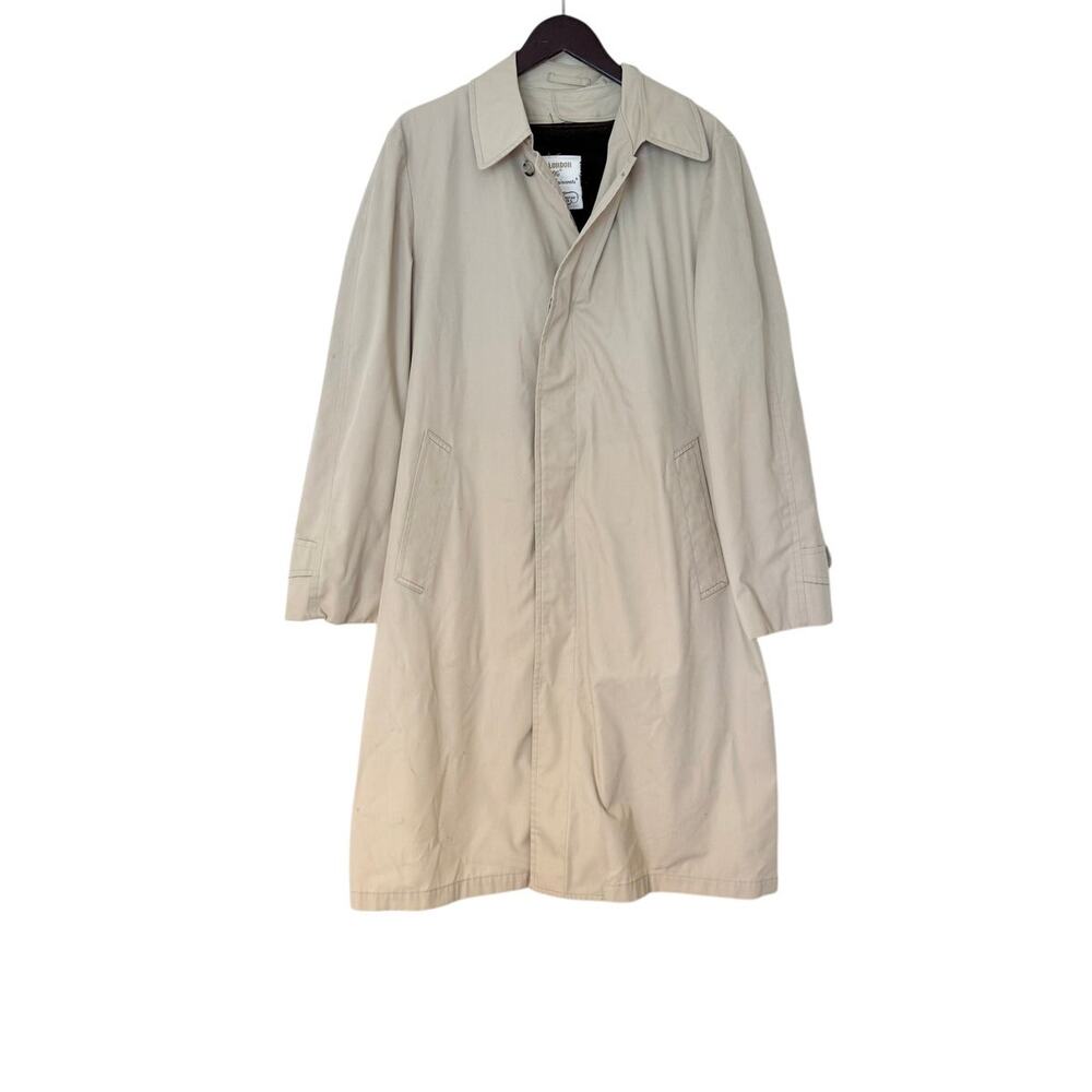 Vintage London Fog Maincoat sLined Trench Coat Size 40